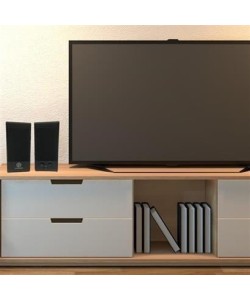 BUFFER® Kablolu Aux Girişli Her PC Uyumlu  1+1 HiFi Ses Sistemi Stereo Multimedya Dijital Hoparlör