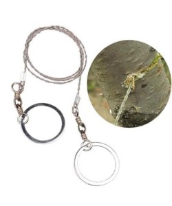 BUFFER® Karavanda ,Kampda  Taşınabilir Mini  Zincir  Cep Testeresi Dişli Tel Ahşap Plastik Metal Kes