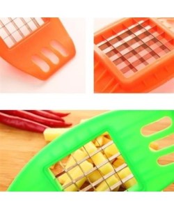 BUFFER® Kare Dizayn Pratik Kolay Patates Dilimeme Aleti Aparatı Bıçağı