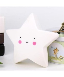 BUFFER® Karikatür Yıldız Dekorlu Led Masa Ve Gece Lambası