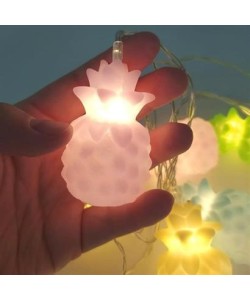 BUFFER® Karışık Renk Dekoratif Ananas Dolama 10’lu Şerit Led Işık Zinciri