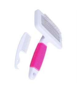 BUFFER® Kedi Köpek Telli Küçük Boy Tüy Bakım Seti Evcil Hayvan Tarama Fırçası