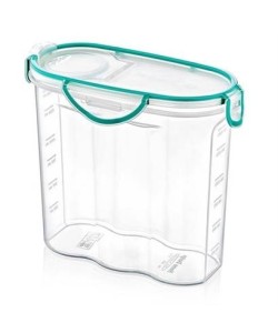 BUFFER® Kilitli Kapaklı Contalı Hava,Su Sıvı Geçirmez 1,7 Litre Erzak Saklama Kabı-SA585