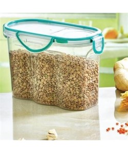 BUFFER® Kilitli Kapaklı Contalı Hava,Su Sıvı Geçirmez 1,7 Litre Erzak Saklama Kabı-SA585