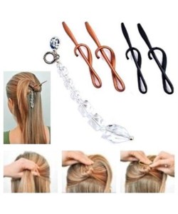 BUFFER® Kolay Saç Toplama Örgü Yapma Tokası Saç Şekillendirme Seti