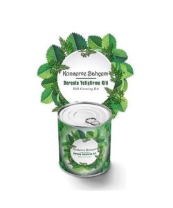 BUFFER® Konserve Bahçem Evde Konservede Dereotu Yetiştirme Kiti Aparatı