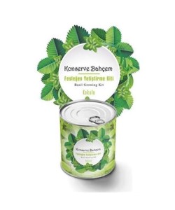 BUFFER® Konserve Bahçem Evde Konservede  Kokulu Fesleğen Yetiştirme Kiti