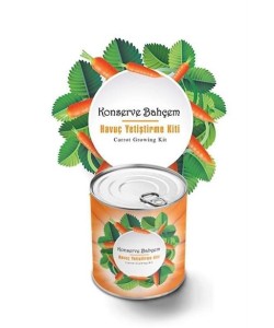 BUFFER® Konserve Bahçem Evde Konservede Havuç Yetiştirme Büyütme Kiti
