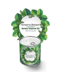 BUFFER® Konserve Bahçem Evde Konservede Dereotu Yetiştirme Kiti Aparatı