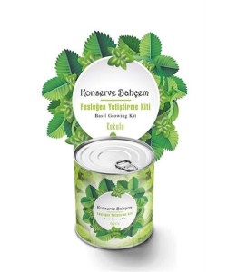 BUFFER® Konserve Bahçem Evde Konservede  Kokulu Fesleğen Yetiştirme Kiti