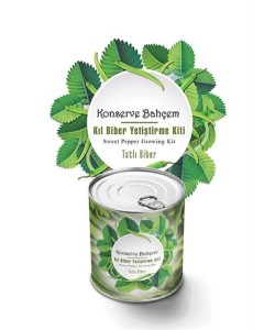 BUFFER® Konserve Bahçem Evde Konservede Tatlı Sivri Biber Yetiştirme Kiti