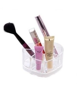 BUFFER® Kozmetik Makyaj Malzemesi Düzenleyici Kalpli Akrilik Organizer