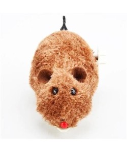 BUFFER® Kurmalı Kedi Eğitim Oyuncağı Tüylü Peluş Fare Yakalama İnteraktif Sevimli Eğlenceli Oyuncak