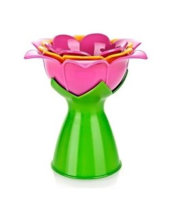 BUFFER® Manolya Çiçek Tasarımlı 3 Farklı Boy Matruşka Huni Seti ve Standı