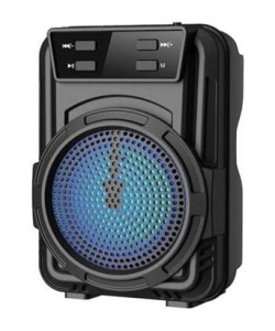 BUFFER® Mini Işıklı Hoparlör Bluetooth Wireless Hoparlör Yüksek Ses Hoparlör