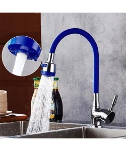 BUFFER® Oynar Başlıklı Tasarruflu Kubar Musluk Borusu ve Başlığı Mavi