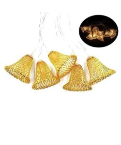 BUFFER® Parti ve Özel Gün Dekorasyonu Çan Şeklinde Metal Şerit Led Işık