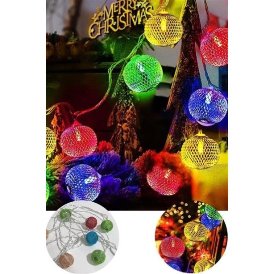 BUFFER® Parti ve Özel Gün Dekorasyonu Top Led Kandil Şeklinde Aydınlatma