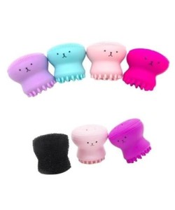 BUFFER® Peeling Etkili Mini El Yüz Cilt Temizleme Fırçası Silikon Temizlenmesi Kolay  Siyah Nokta Gi