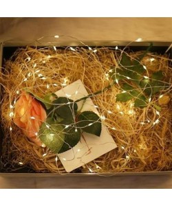 BUFFER® Peri Led Işık 5 Metre (Sarı) Pilli Aydınlatma Şerit Saçak Spot Süsleme