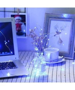 BUFFER® Pilli 5 metre Dekoratif Peri Led Beyaz Aydınlatma Süsleme Lambası