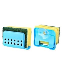 BUFFER® Pratik Mutfak Lavabo Vantuzlu Bulaşık Süngeri Askısı Aparatı