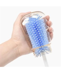 BUFFER® Silikon Uçlu Ekstra Yumuşak Kıllı Sağlam Kavanoz Bardak  Şişe Ve Biberon Temizleme Fırçası