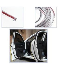 BUFFER® Silikonlu Araç Kapı Koruma Fitili Kapı Çarpma Çizik Önleyici Fitil 5 Metre 3M Bant