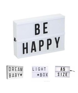 BUFFER® Sinematik Lightbox Dekorasyon Aydınlatma Aksesuarları (A5 Boyut)