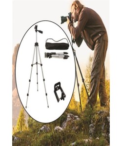 BUFFER® Taşıma Çantalı 130 cm Profesyonel Alüminyum Kamera Tripodu