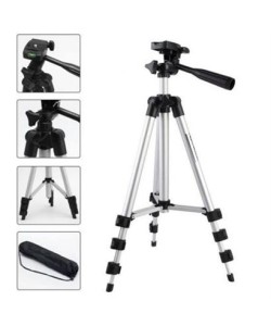 BUFFER® Taşıma Çantalı 130 cm Profesyonel Alüminyum Kamera Tripodu