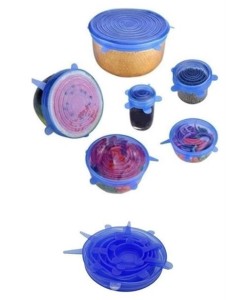 BUFFER® Tazeliği Koruyan 6lı Silikon Streç Gıda Saklama Koruma Kapakları