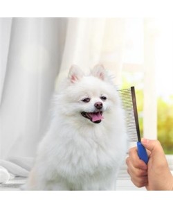 BUFFER® Tüy Açıcı Kedi Köpek Tarağı Tek Taraflı Metal Dişli Evcil Hayvan Bakım Fırçası