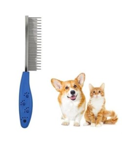 BUFFER® Tüy Açıcı Kedi Köpek Tarağı Tek Taraflı Metal Dişli Evcil Hayvan Bakım Fırçası