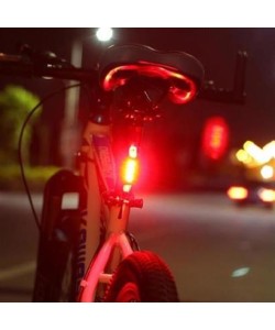 BUFFER® Usb Şarj Edilebilir Parlak Bisiklet Led Lamba Su Geçirmez Güvenlik Uyarı Arka Lamba Işığı