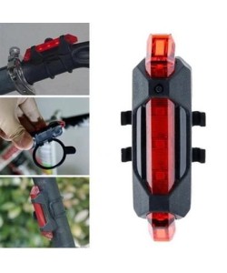 BUFFER® Usb Şarj Edilebilir Parlak Bisiklet Led Lamba Su Geçirmez Güvenlik Uyarı Arka Lamba Işığı