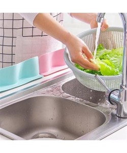 BUFFER® Vantuzlu Kauçuk Sıvı Su Sızdırmaz  Mutfak Banyo Duş Bariyeri Lavabo Kenar Tutucu Set