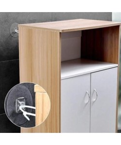 BUFFER® Yapışkanlı Eşya Sabitleyici Aparat Deprem Güvenliği Çocuk Koruma Sabitleme Aparatı 1 Çift