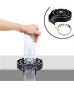 BUFFER® Yüksek Basınçlı Otomatik Bardak Yıkama Aparatı Mutfak Lavaboları İçin Hızlı Kupa Durulayıcı