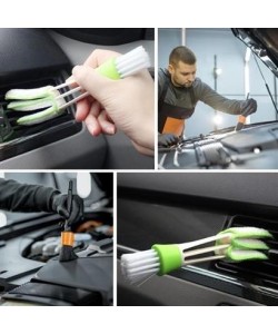 BUFFER® Yumuşak Kıllı İç Ve Dış Temizlik İçin 5+1 Detaylı Araç Oto Temizlik Bakım Fırça Seti