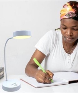 BUFFER® Yuvarlak USBli Dokunmatik 3 Kademeli 360 Derece  Özel Göz Korumalı Led Lityum Masa Lambası