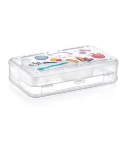 BUFFER® Çift Taraflı Bölmeli Hobi Dikiş Kutusu Ardunio Malzeme Kutusu