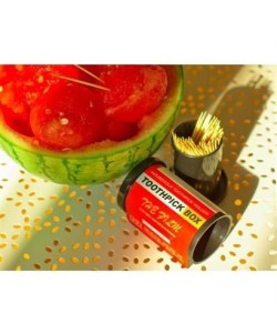 Dörtgen Fotoğraf Filmi Şeklinde Kürdanlık Kürdan Tutucu Kutu