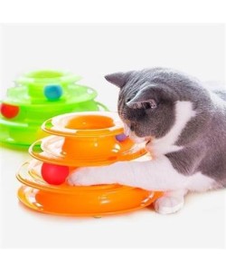 Tower Of Tracks Eğleneli Üç Katlı Kedi Oyuncağı Seti oyuncağı