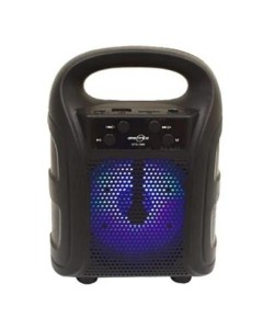 Tutmalı Mini Hoparlör Işıklı Taşınabilir Bluetooth Wireless Radyolu Sd Kart ve USB Girişli Hoparlör